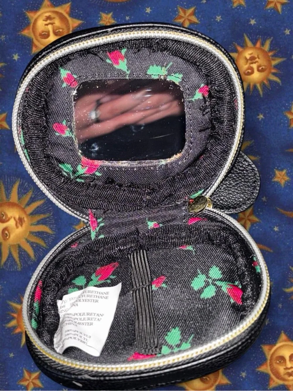 Betsey Johnson Black & Cream Panda Face Coin Purse